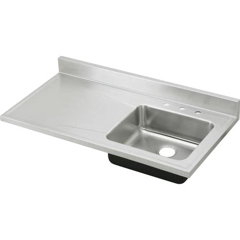 elkay stainless sink with drainboard